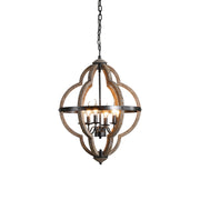 Cilorora Vintage Industrial Wood Metal Pendant Lamp - Lamp Copper