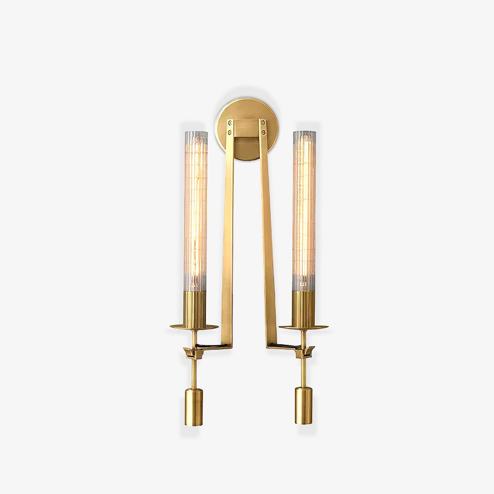 Lucian Indoor Wall Lamp Glass Farmhouse - Lamp Copper