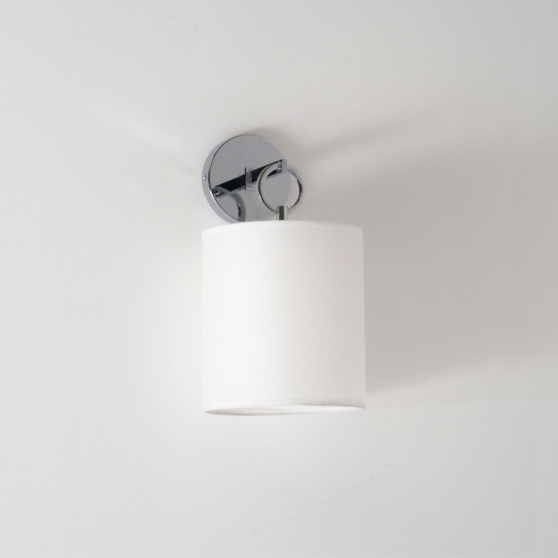 Cotheor Modern Minimalist Circle Brass Fabric Sconce Wall Lamp - Lamp Copper