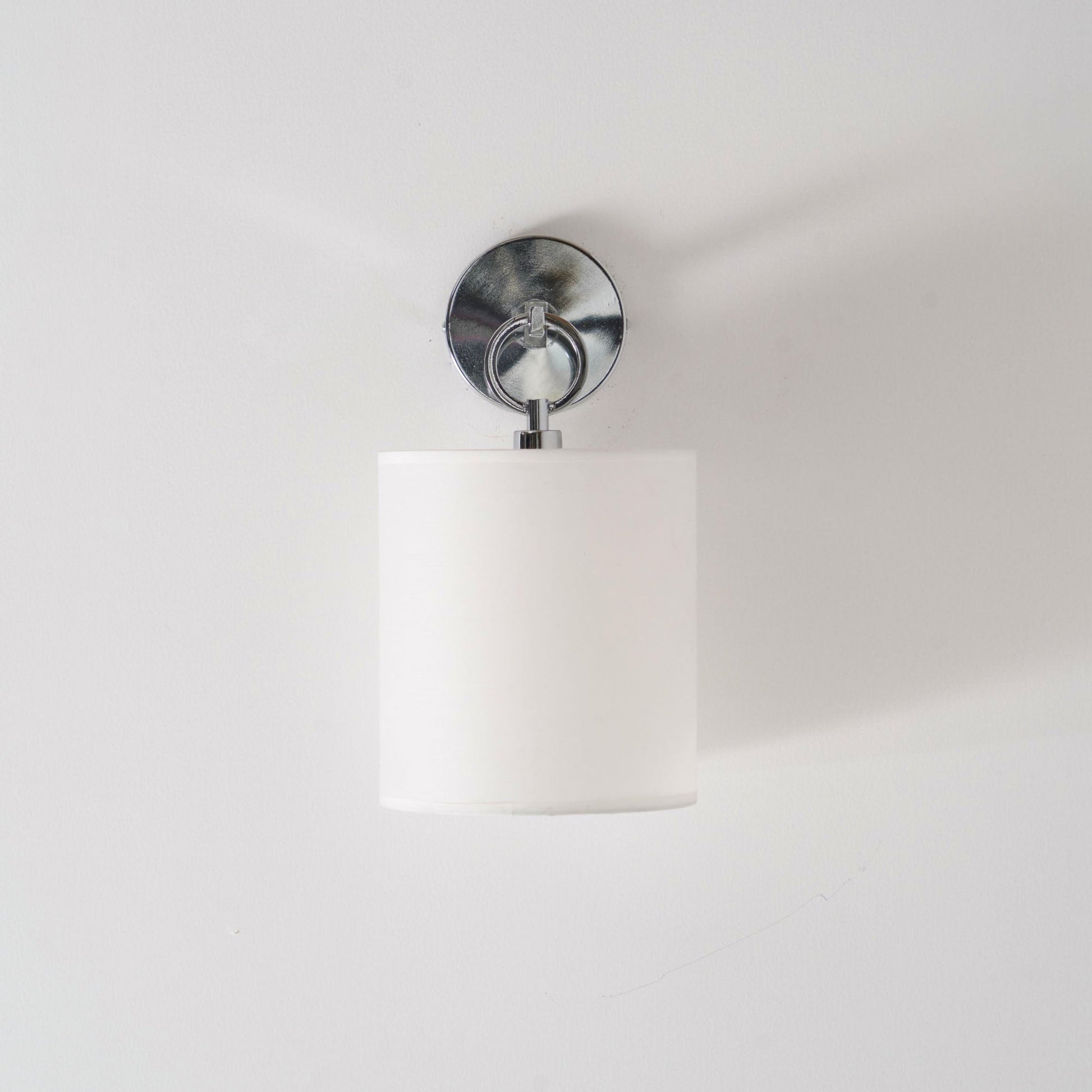 Cotheor Modern Minimalist Circle Brass Fabric Sconce Wall Lamp - Lamp Copper