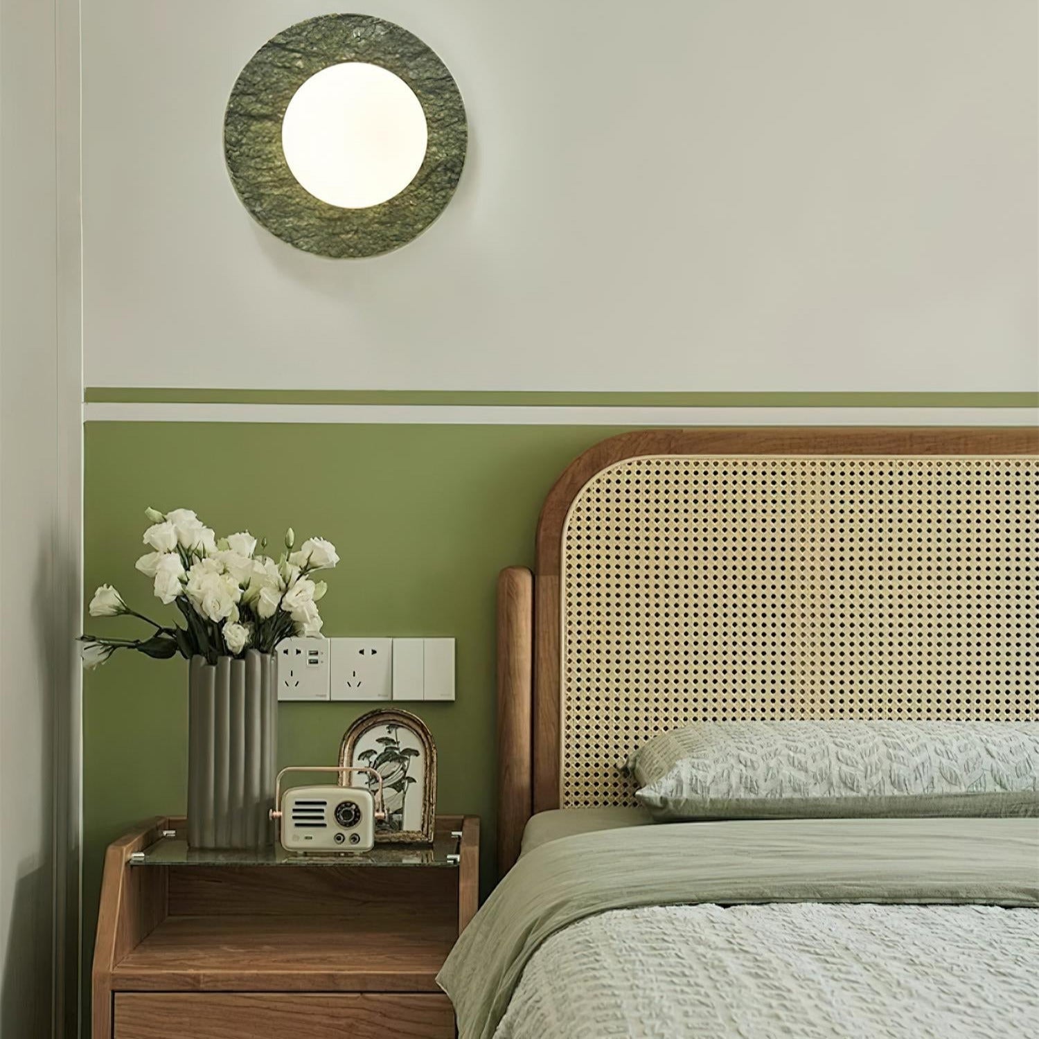 Enox Minimalist Globe Marble Wall Lamp - Lamp Copper