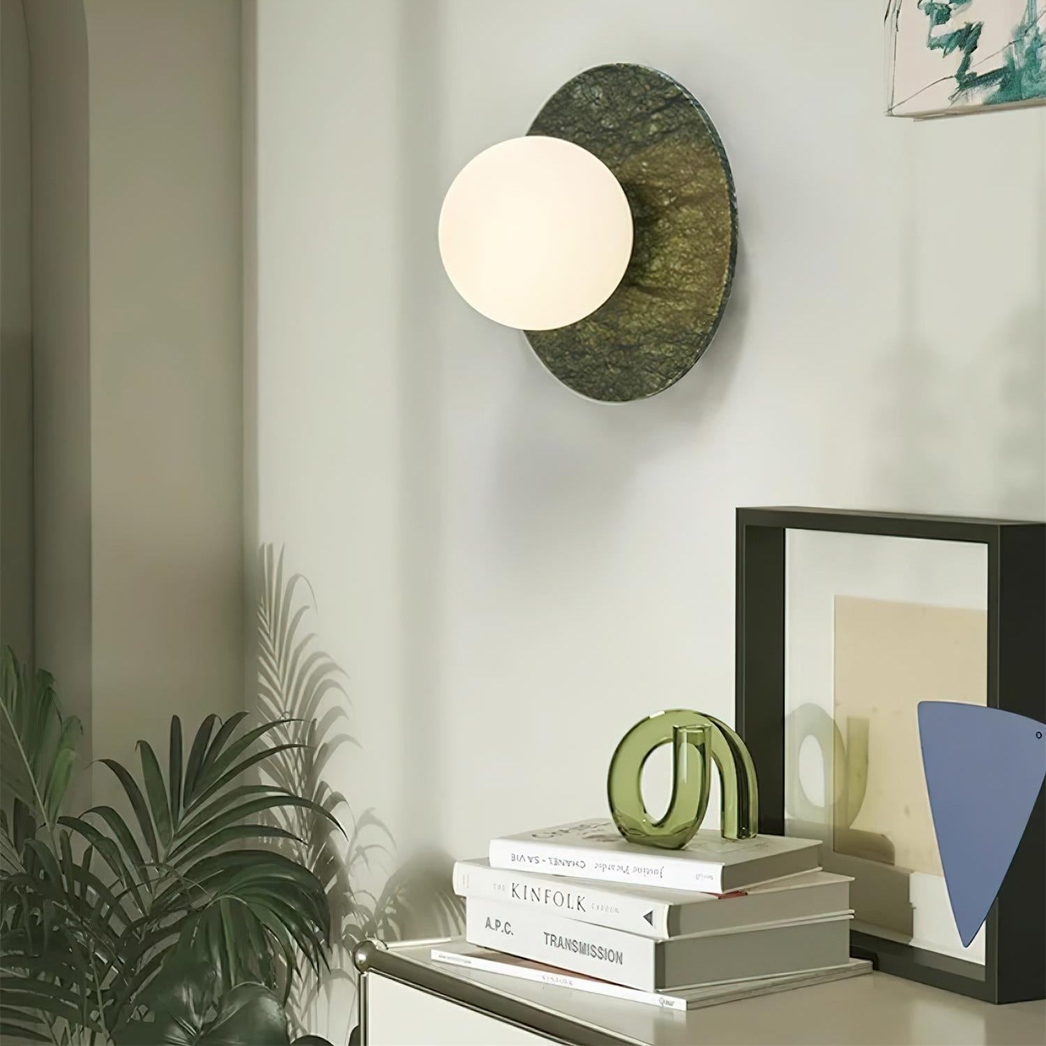 Enox Minimalist Globe Marble Wall Lamp - Lamp Copper