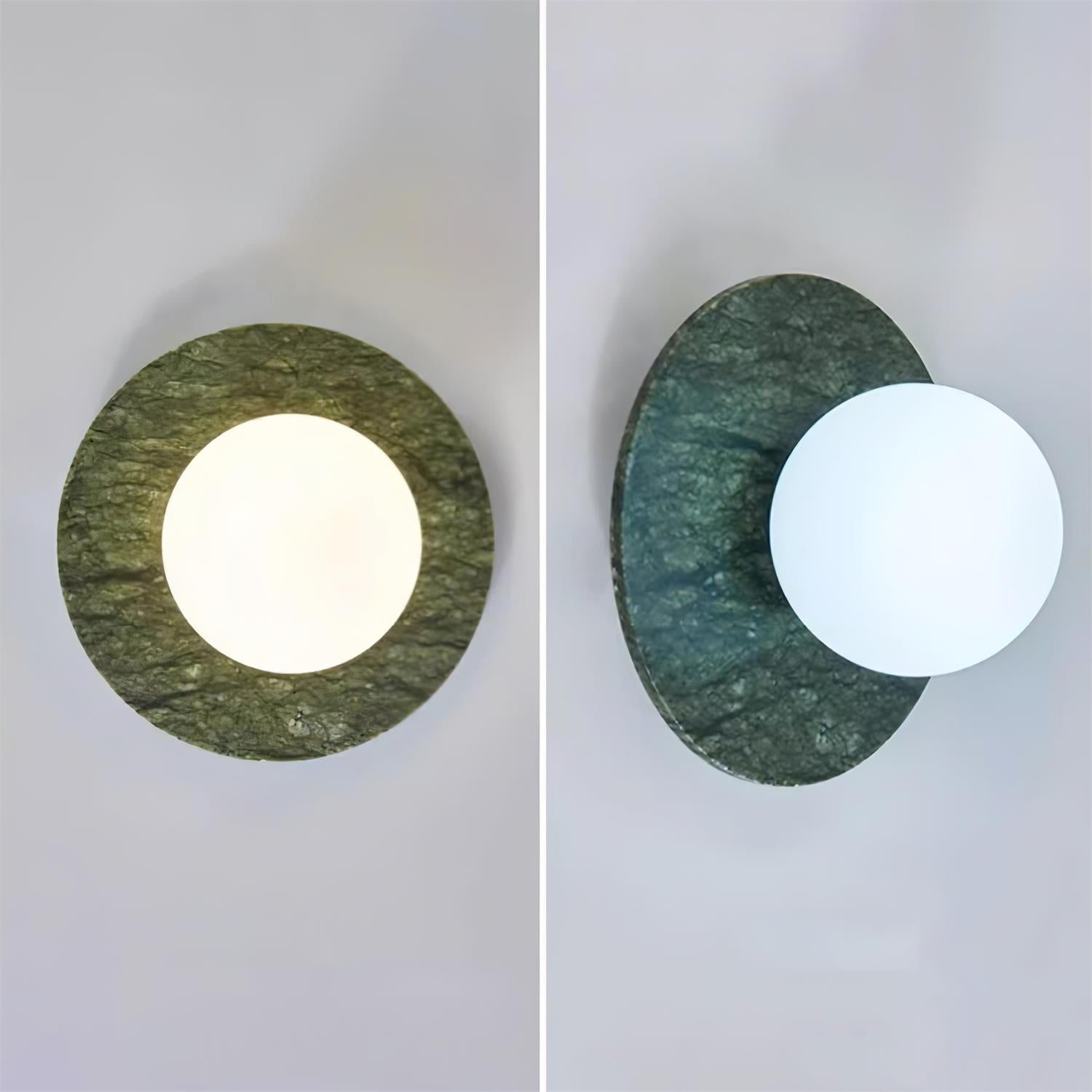 Enox Minimalist Globe Marble Wall Lamp - Lamp Copper