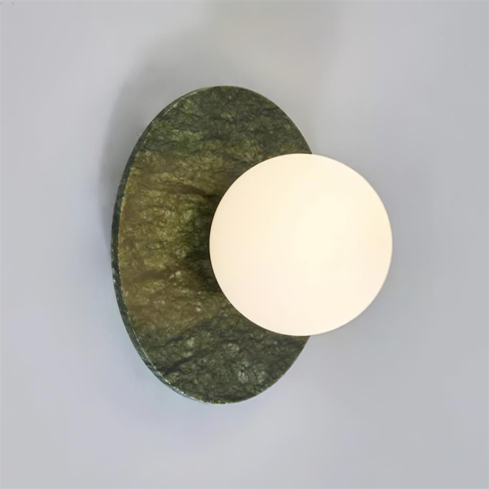 Enox Minimalist Globe Marble Wall Lamp - Lamp Copper