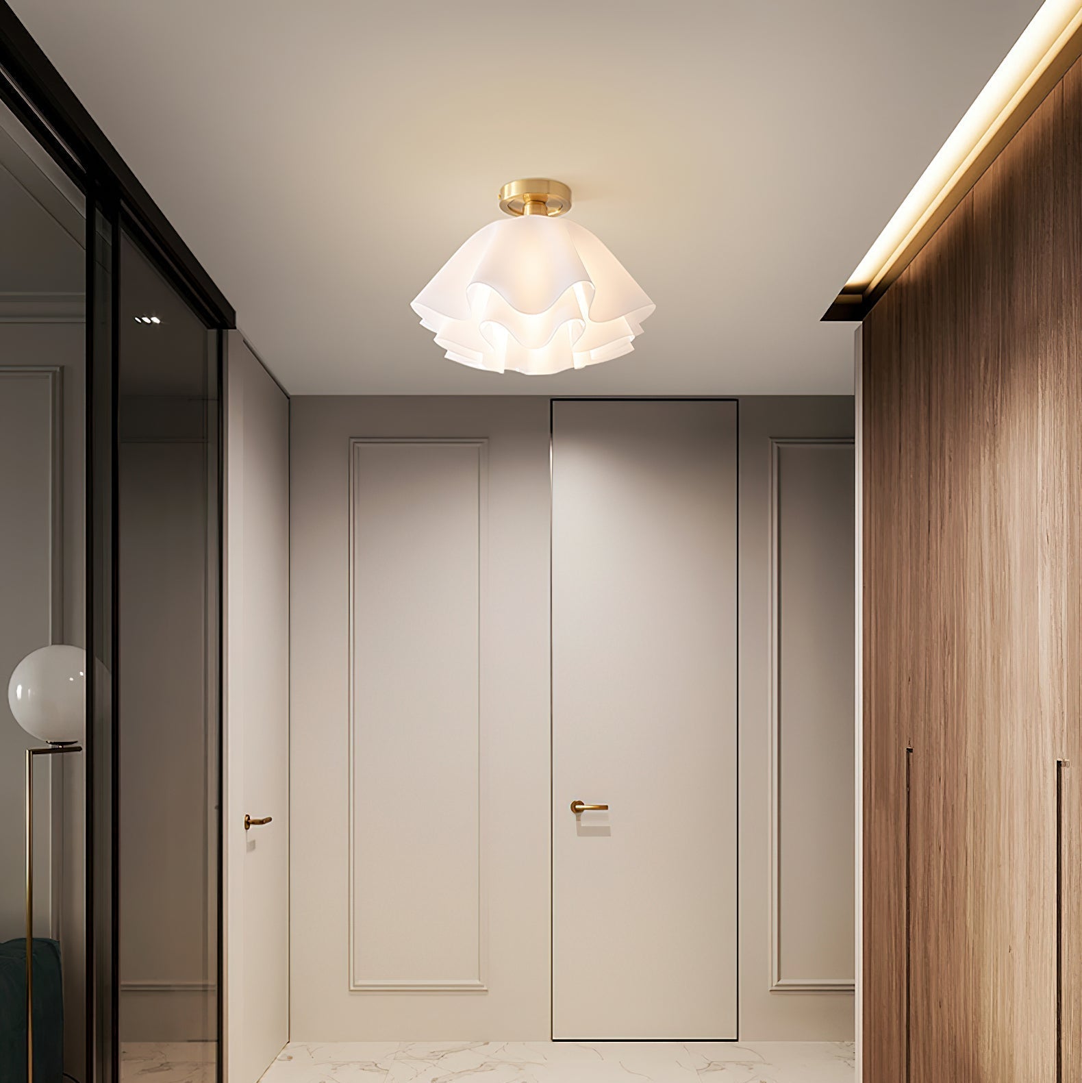 Menro Ceiling Light Flower-Shape - Lamp Copper