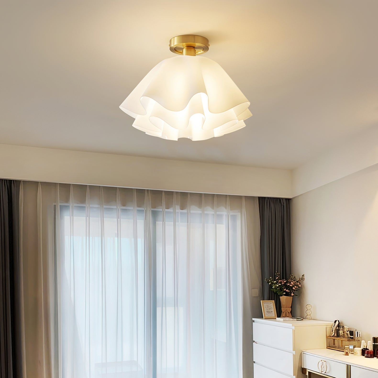 Menro Ceiling Light Flower-Shape - Lamp Copper