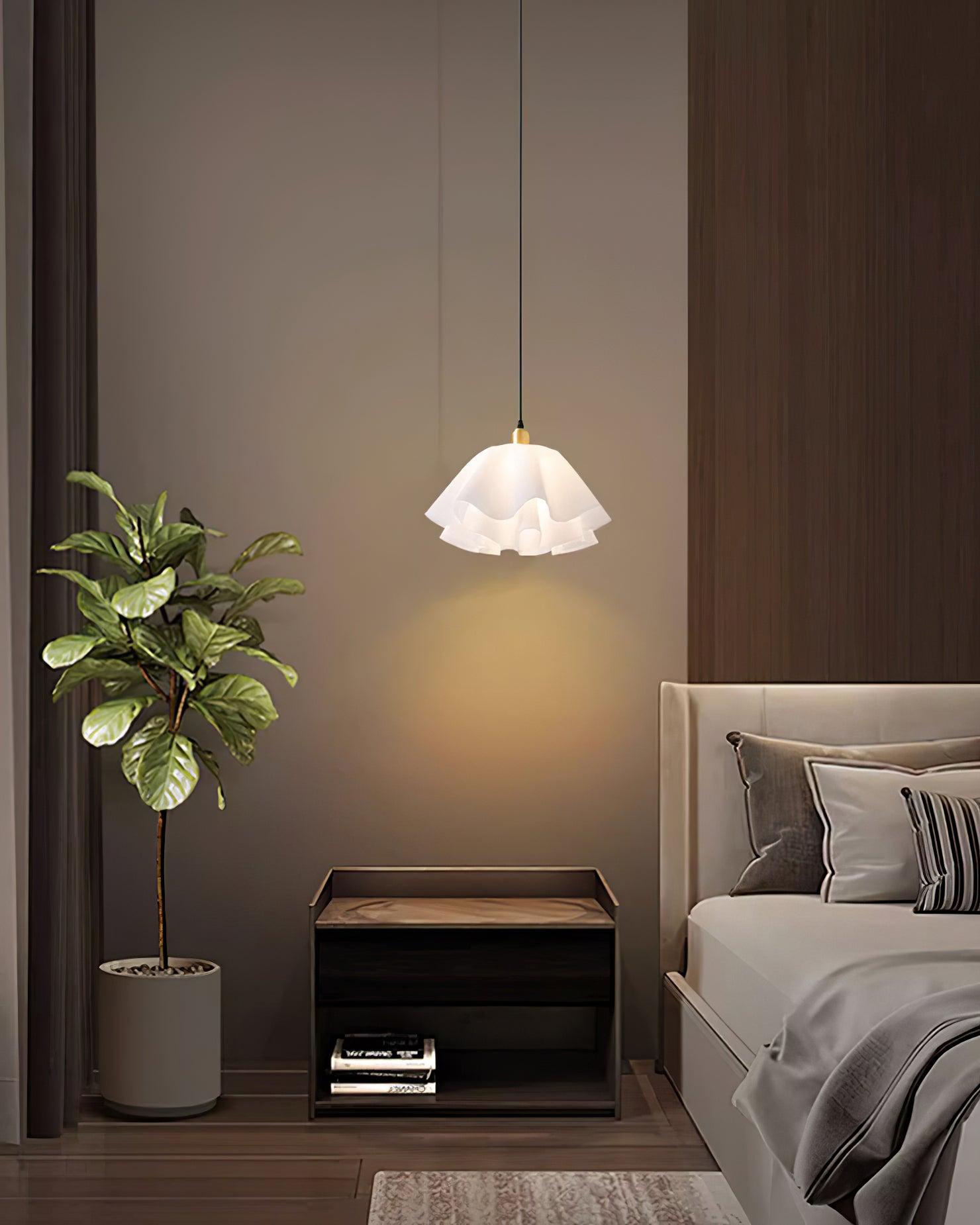 Lunisse Modern Petal Pendant Light - Lamp Copper