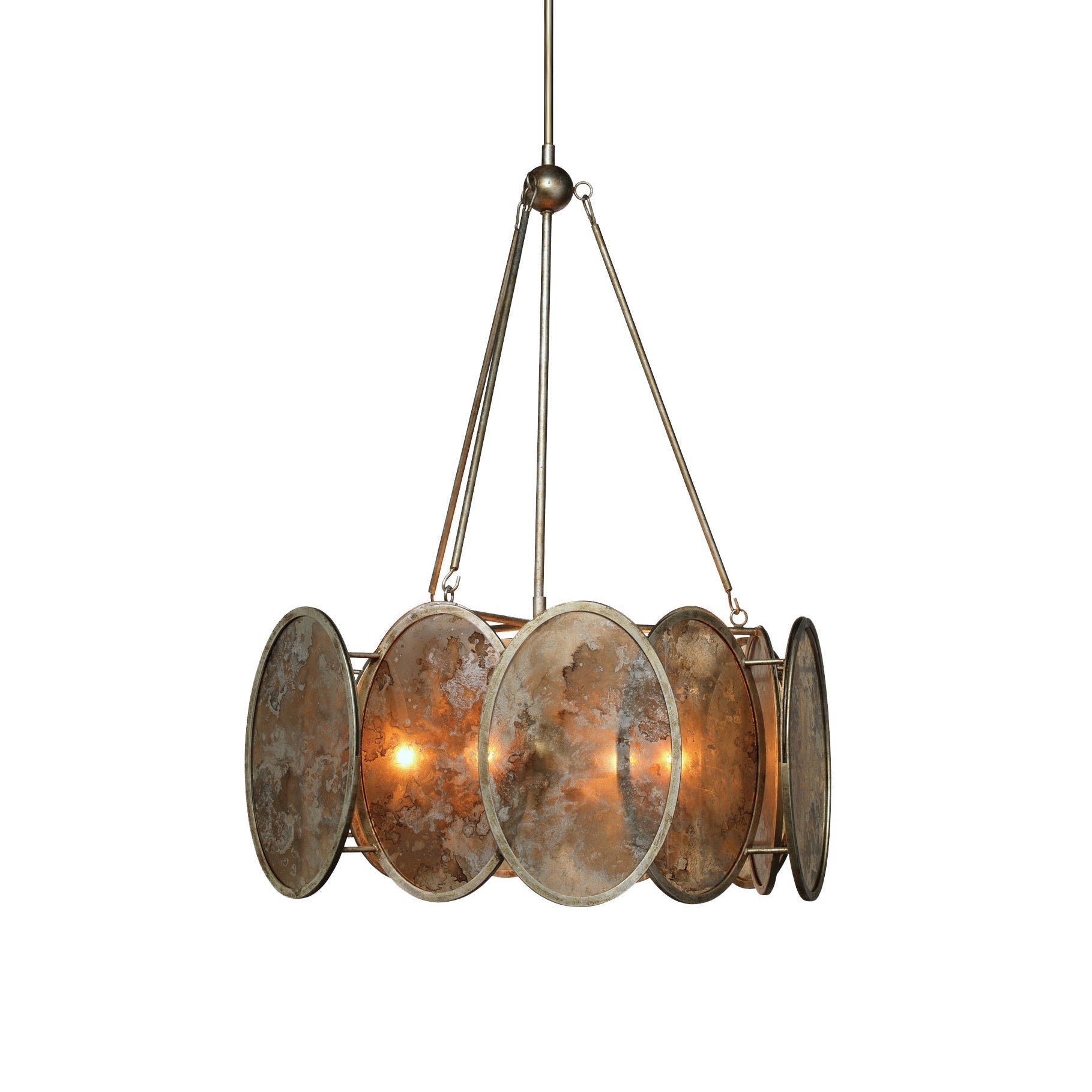 Avdorira Modern Minimalist Metal Glass Chandelier - Lamp Copper
