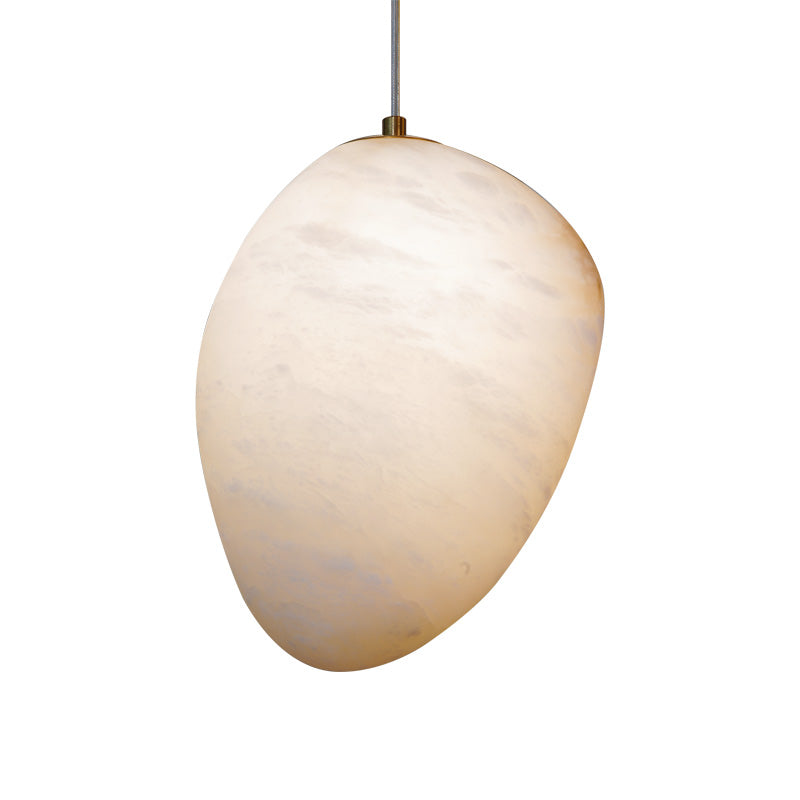 Goose Pendant Lamp Alabaster Brass Sophistication - Lamp Copper