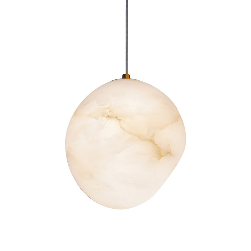 Goose Pendant Lamp Alabaster Brass Sophistication - Lamp Copper
