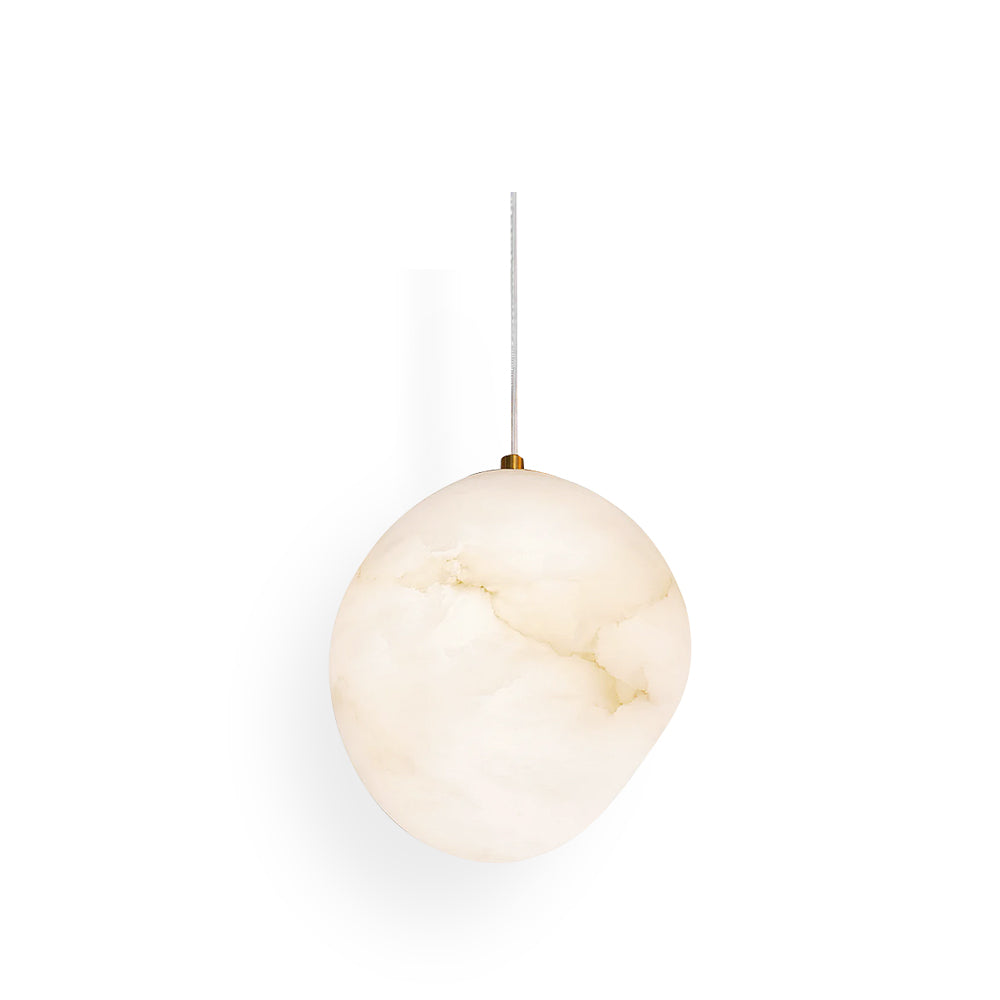 Goose Pendant Lamp Alabaster Brass Sophistication - Lamp Copper
