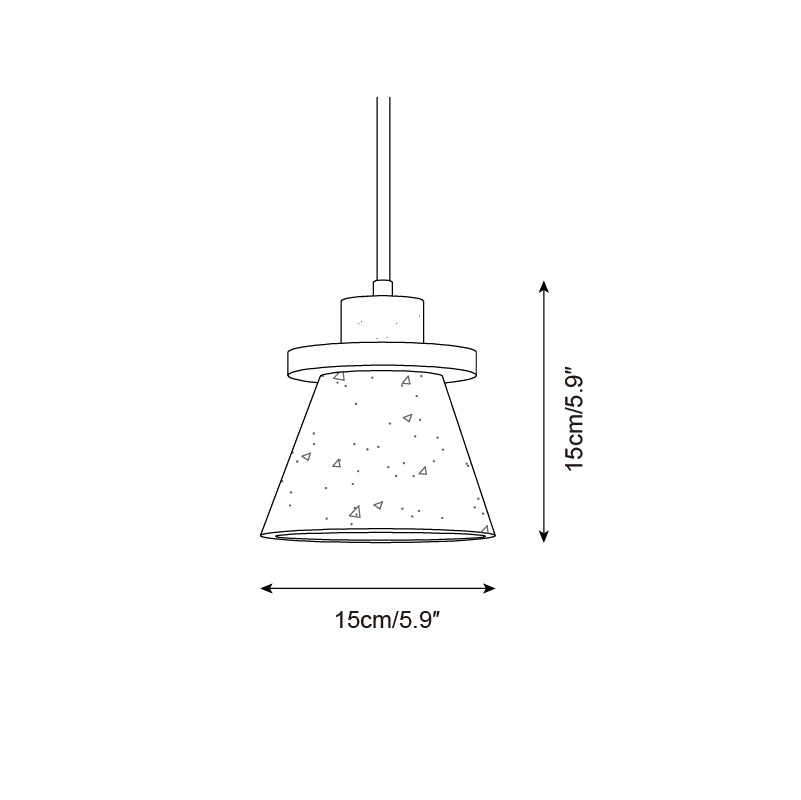 Jovia Travertine Pendant Lamp - Lamp Copper
