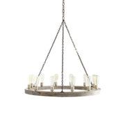Armirila Vintage Industrial Wood Chandelier - Lamp Copper