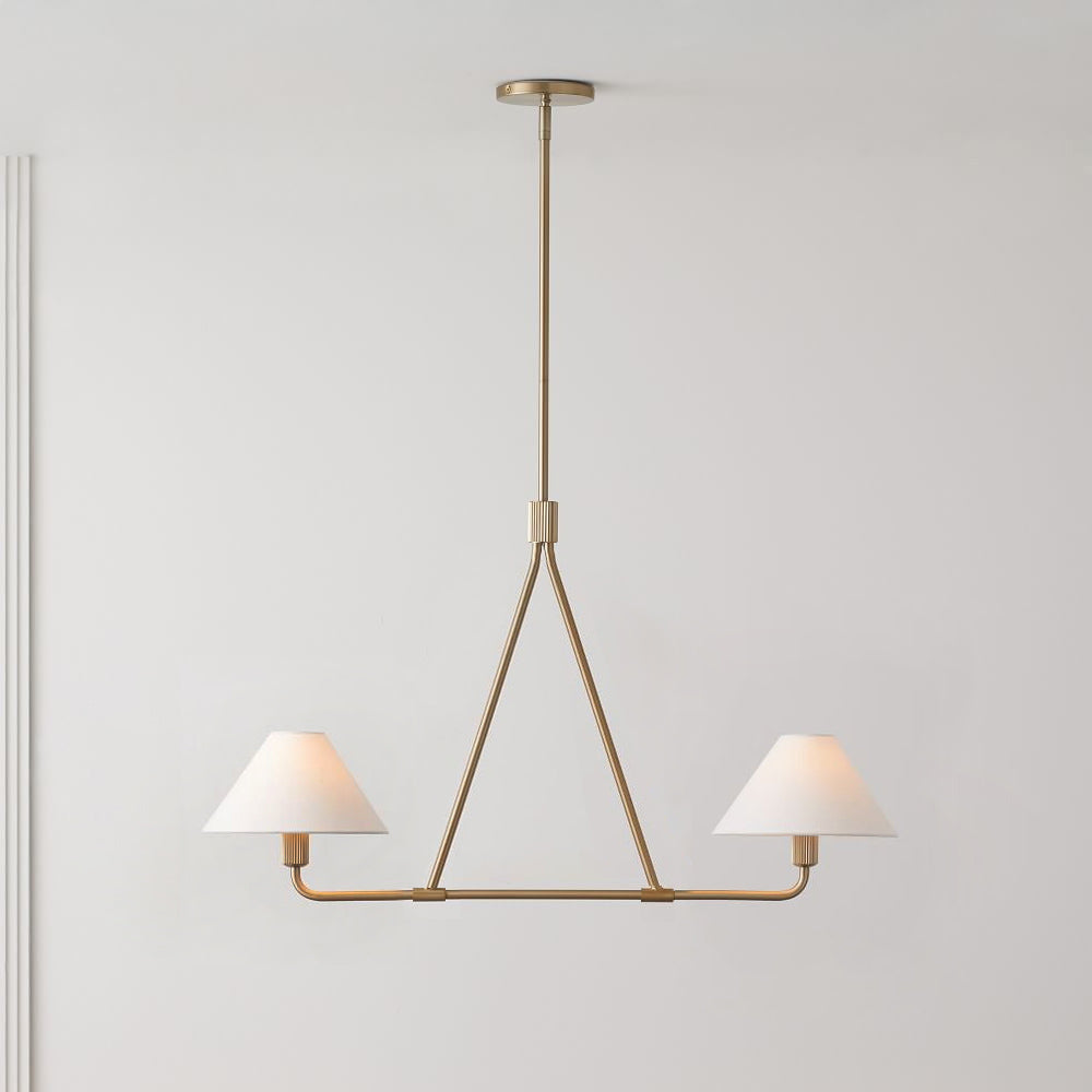 Ornuvyh Vintage Industrial Metal Fabric Chandelier - Lamp Copper