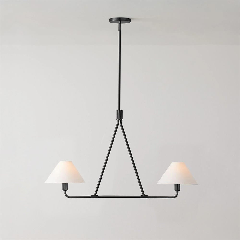 Ornuvyh Vintage Industrial Metal Fabric Chandelier - Lamp Copper