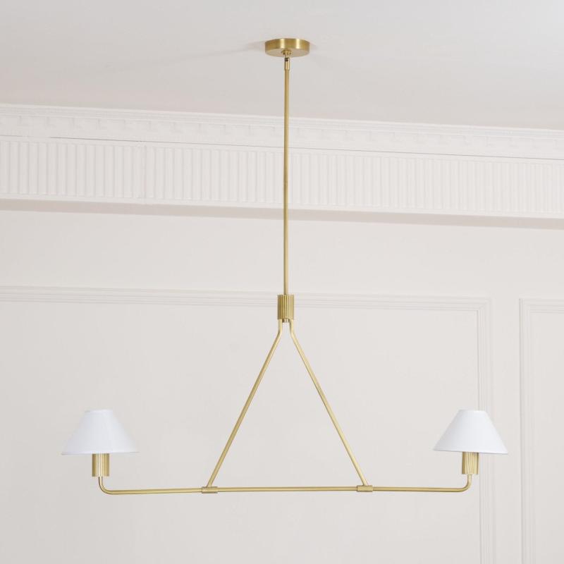 Ornuvyh Vintage Industrial Metal Fabric Chandelier - Lamp Copper