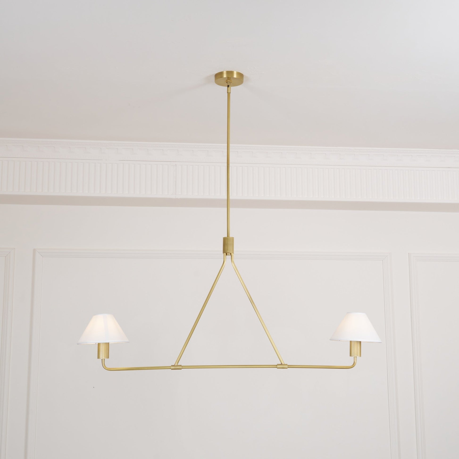 Ornuvyh Vintage Industrial Metal Fabric Chandelier - Lamp Copper