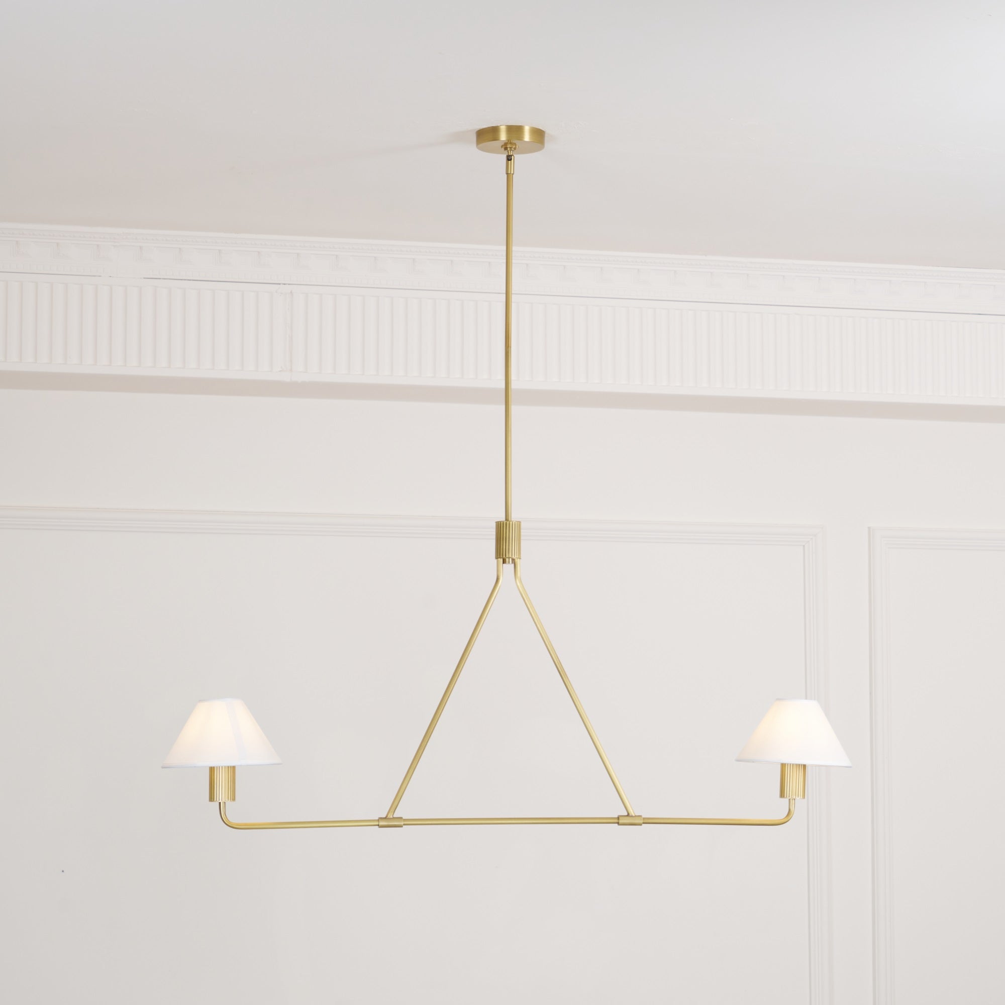 Ornuvyh Vintage Industrial Metal Fabric Chandelier - Lamp Copper
