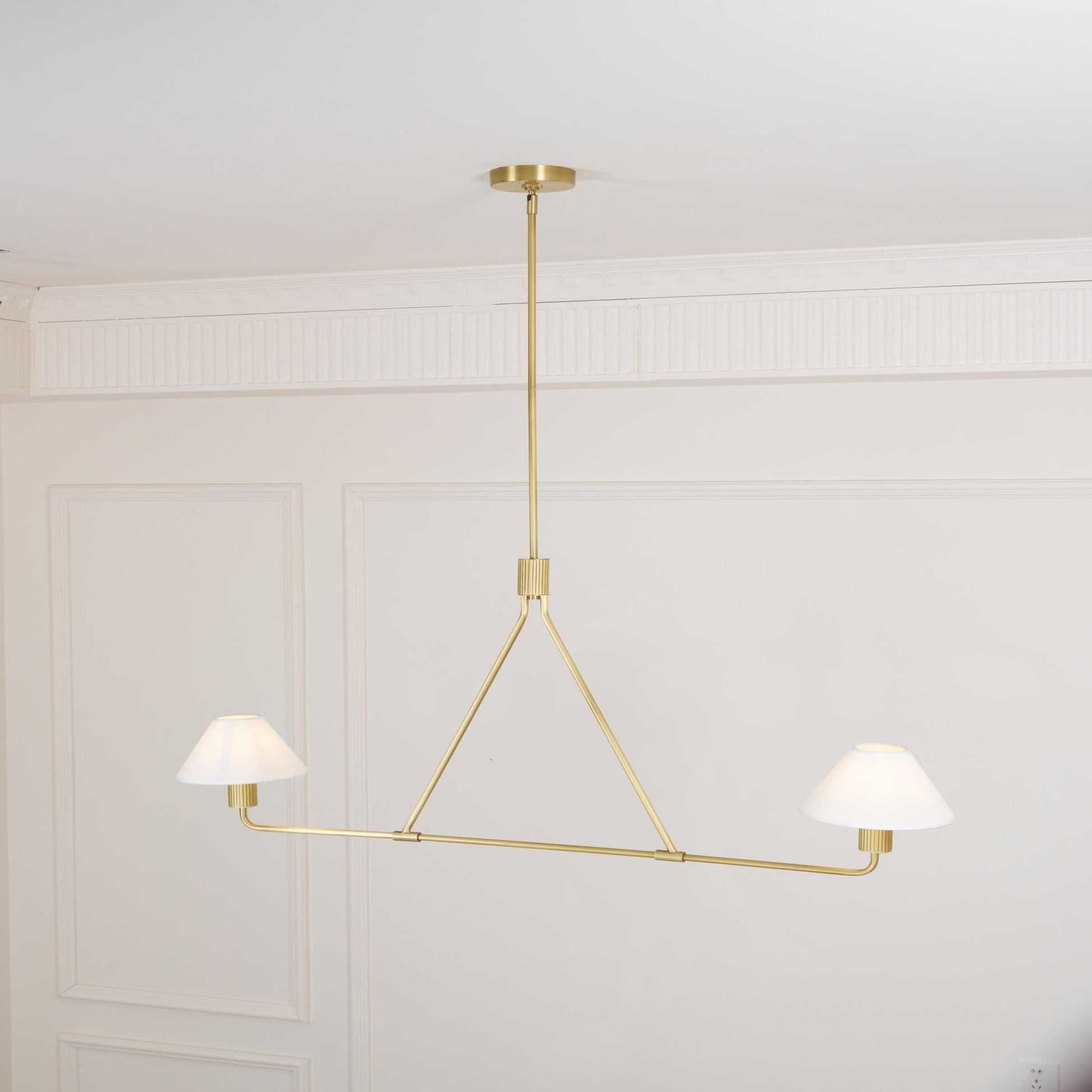 Ornuvyh Vintage Industrial Metal Fabric Chandelier - Lamp Copper