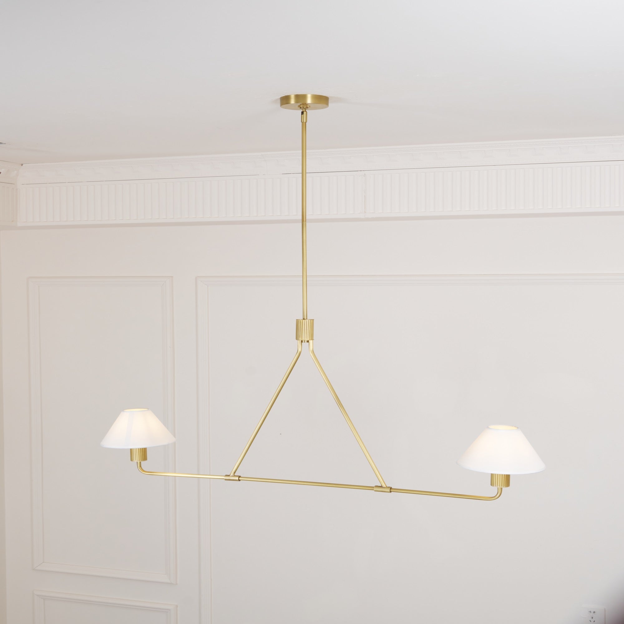Ornuvyh Vintage Industrial Metal Fabric Chandelier - Lamp Copper