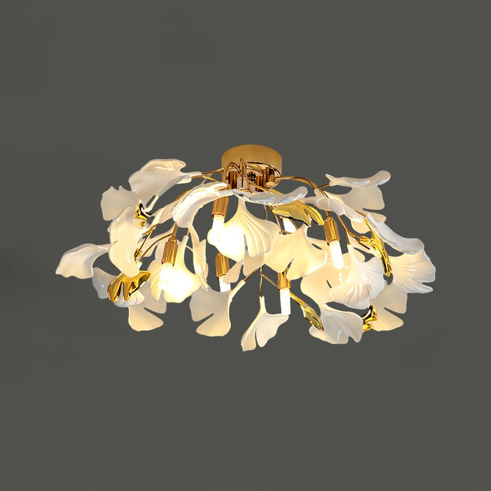 Ginkgo Ceiling Light - Lamp Copper