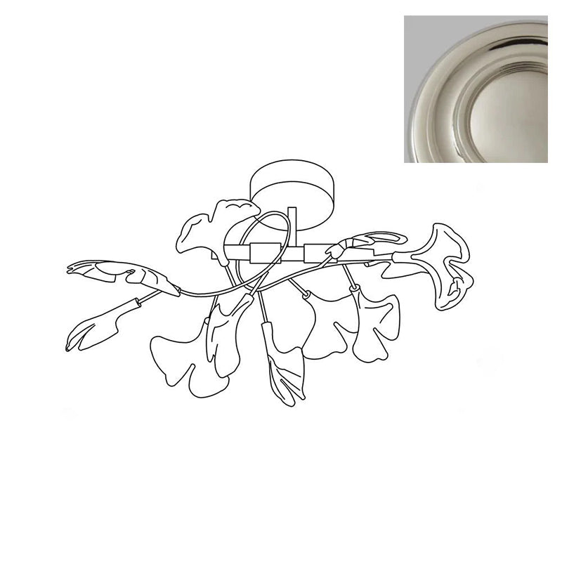 Ginkgo Ceiling Light - Lamp Copper