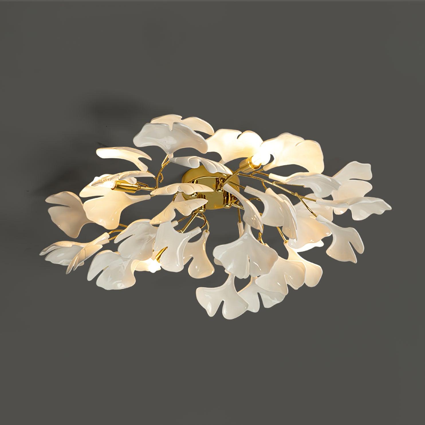 Ginkgo Ceiling Light - Lamp Copper