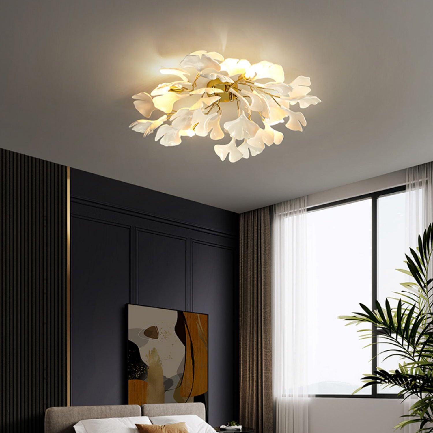 Ginkgo Ceiling Light - Lamp Copper