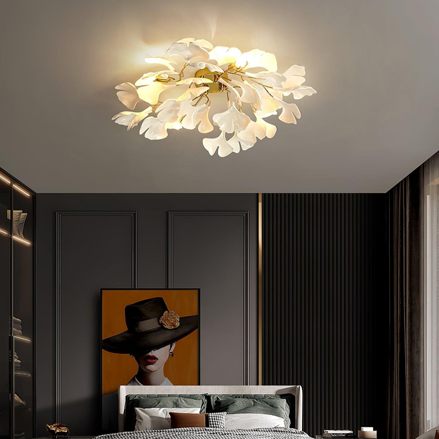 Ginkgo Ceiling Light - Lamp Copper