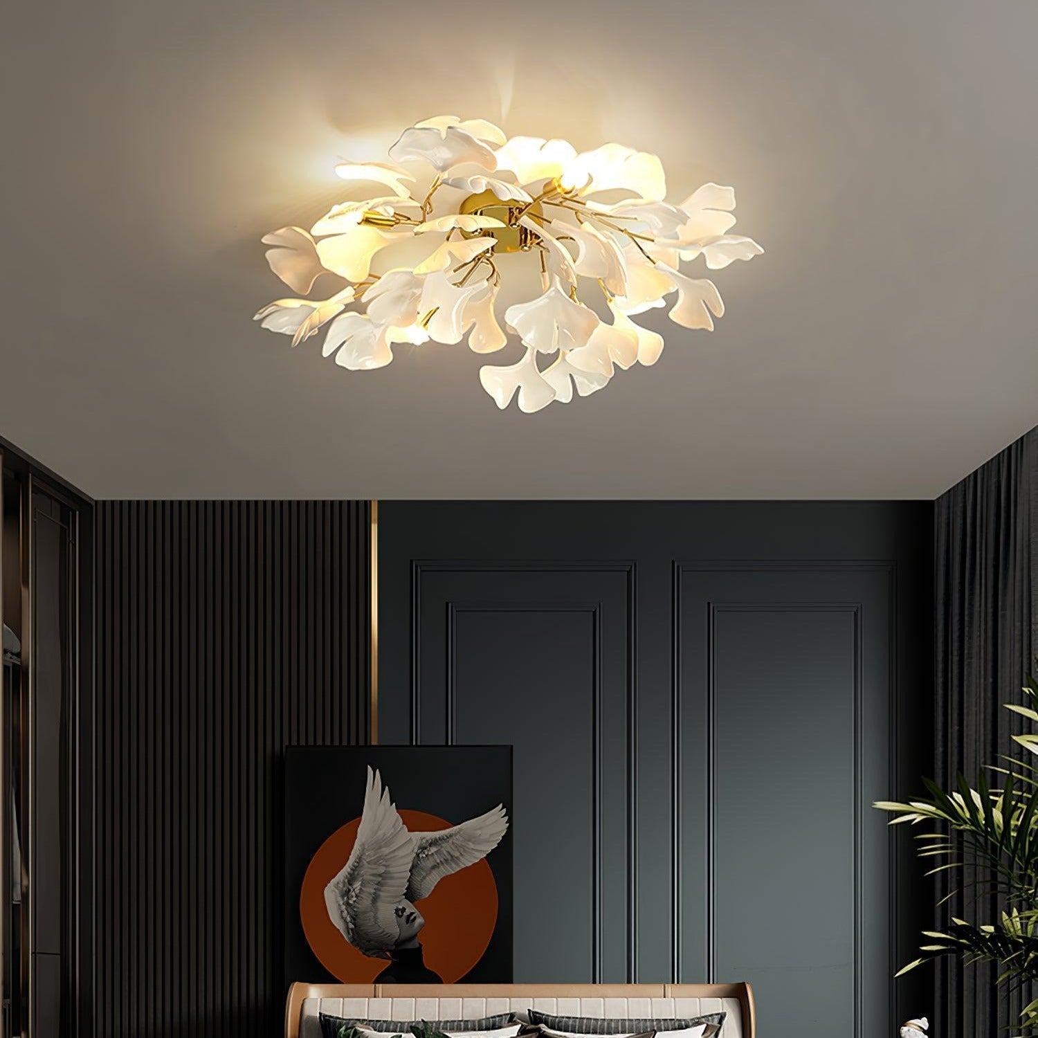 Ginkgo Ceiling Light - Lamp Copper