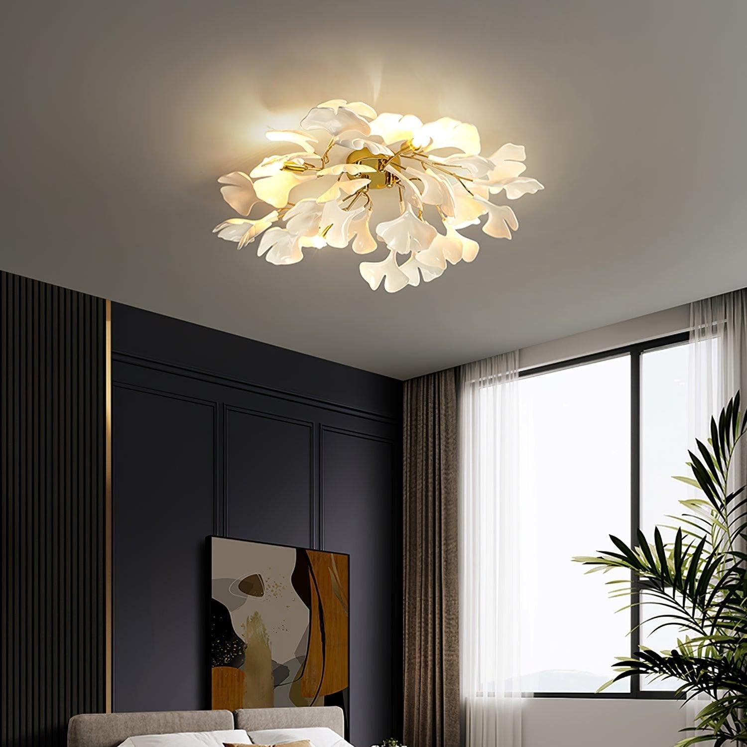 Ginkgo Ceiling Light - Lamp Copper
