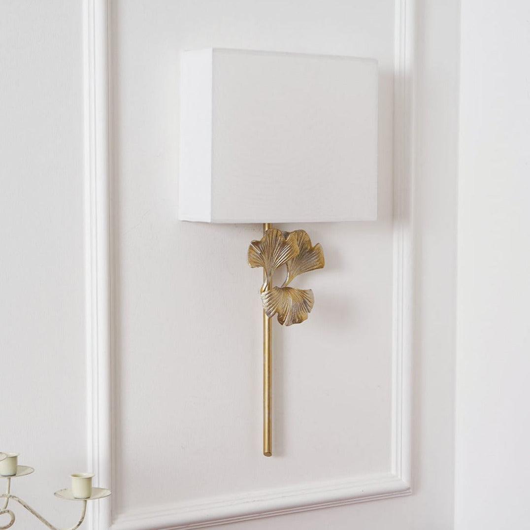 Daisy Wall Lamp Ginkgo Leaf - Lamp Copper
