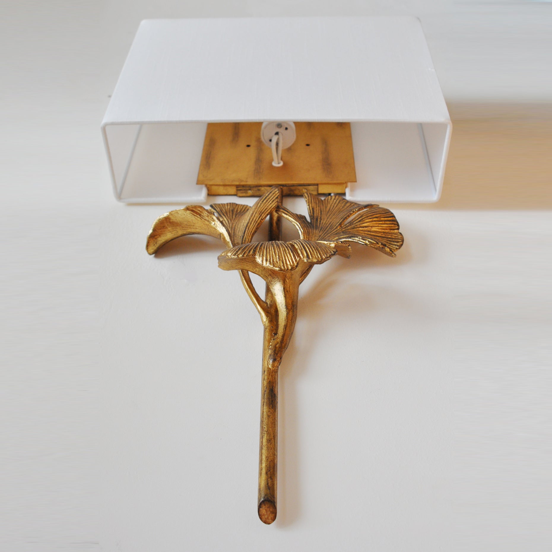 Daisy Wall Lamp Ginkgo Leaf - Lamp Copper