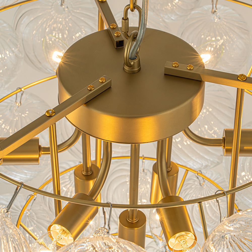 Vindur Postmodern luxury Glass Chandelier - Lamp Copper