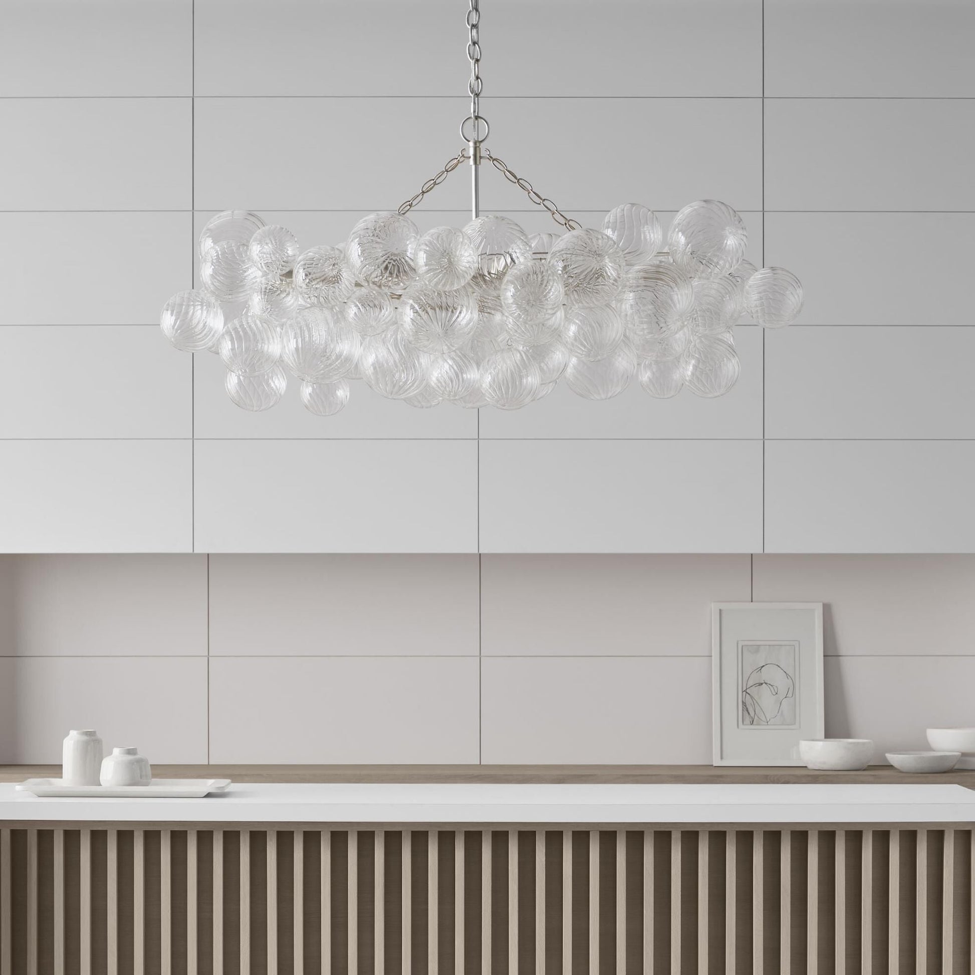 Aurora Chandelier Glass Ball Bubble Modern - Blowlighting
