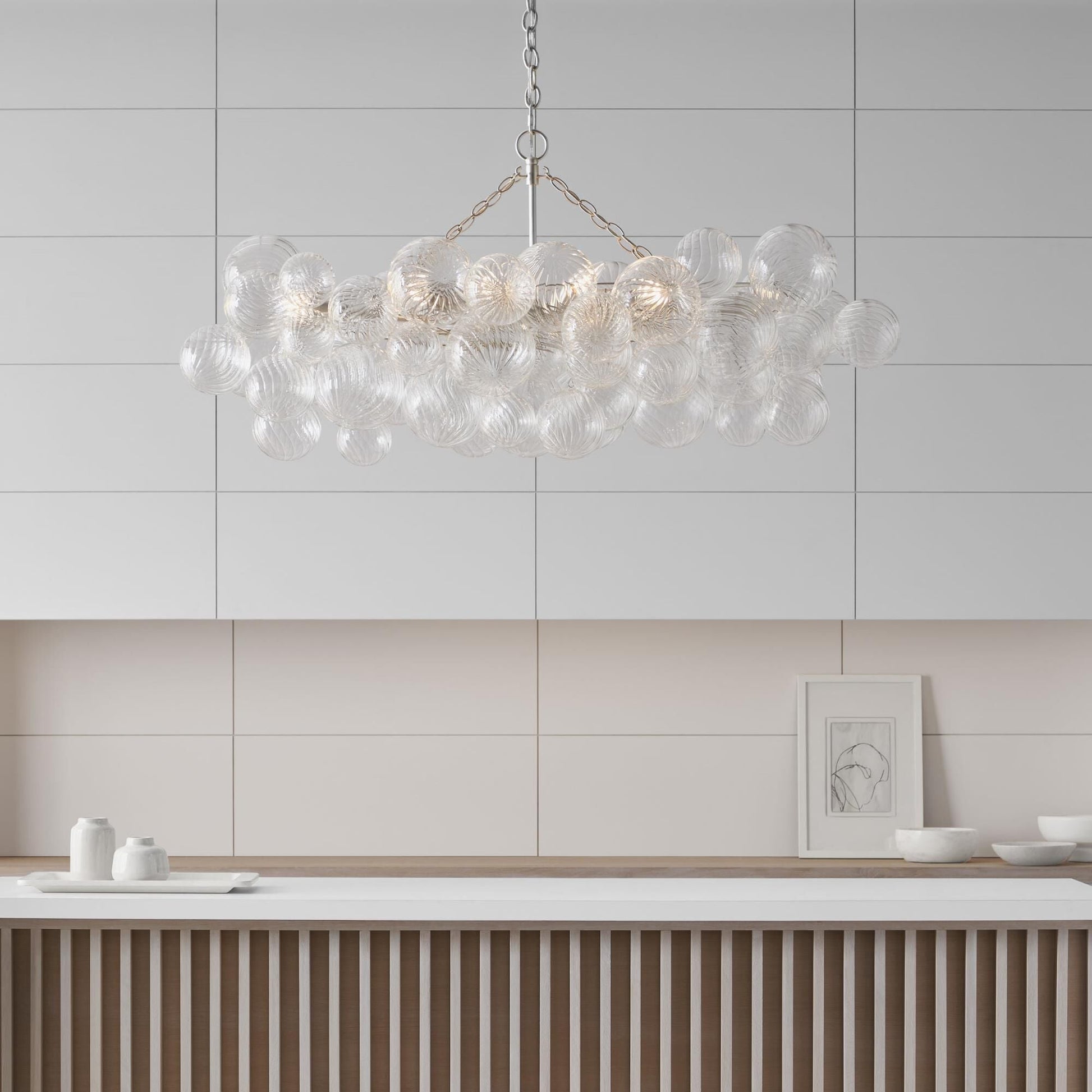 Aurora Chandelier Glass Ball Bubble Modern - Blowlighting