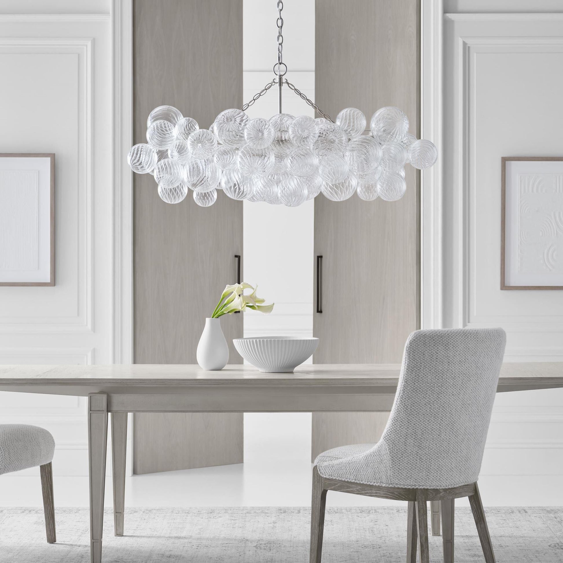 Aurora Chandelier Glass Ball Bubble Modern - Blowlighting