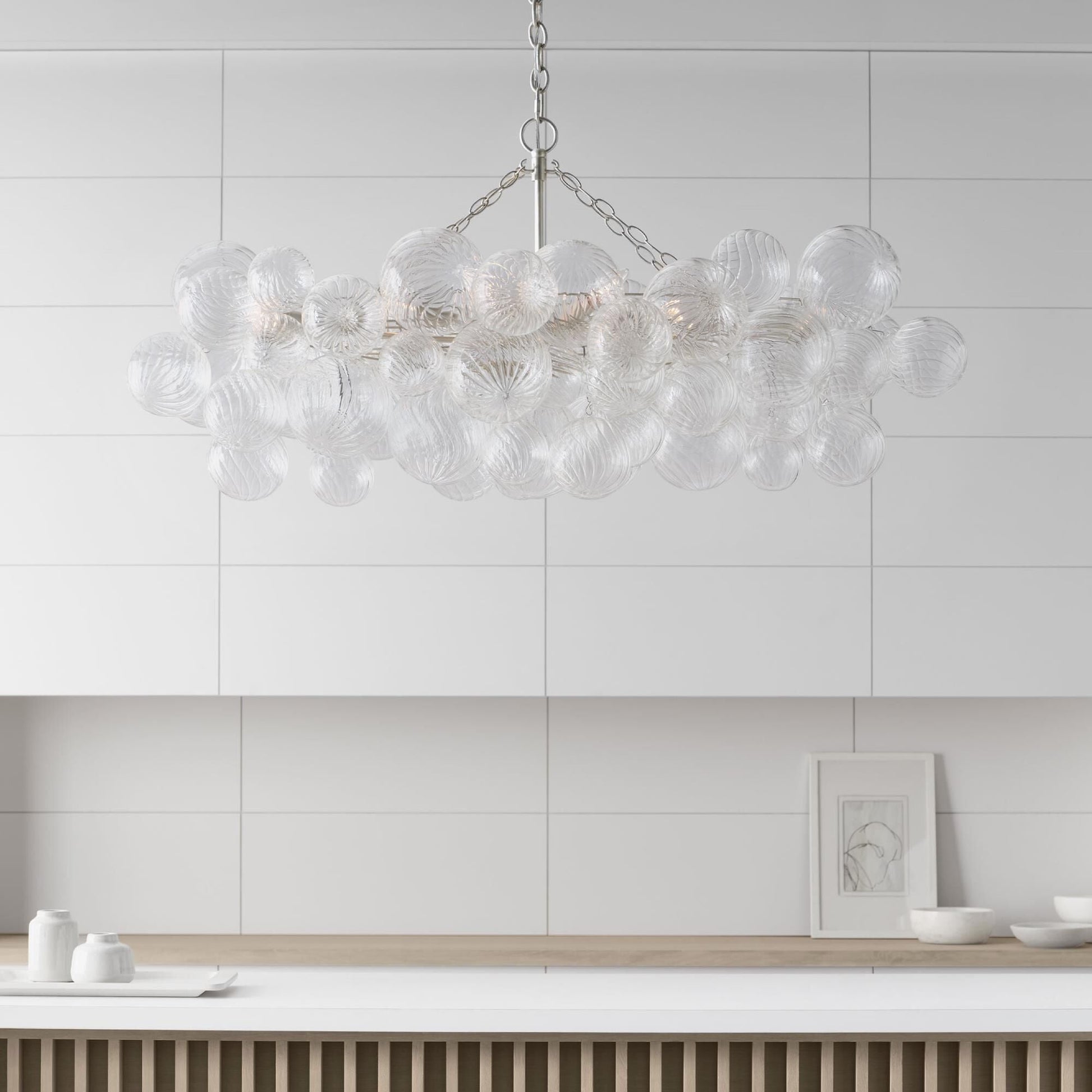 Aurora Chandelier Glass Ball Bubble Modern - Blowlighting