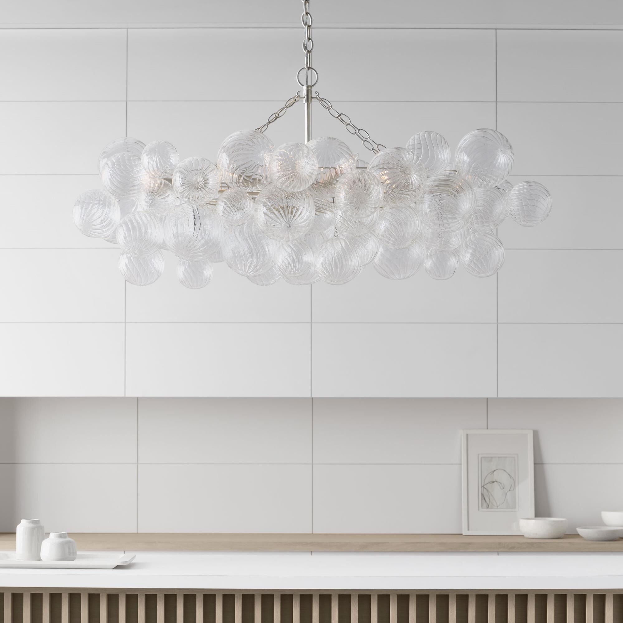 Aurora Chandelier Glass Ball Bubble Modern - Blowlighting