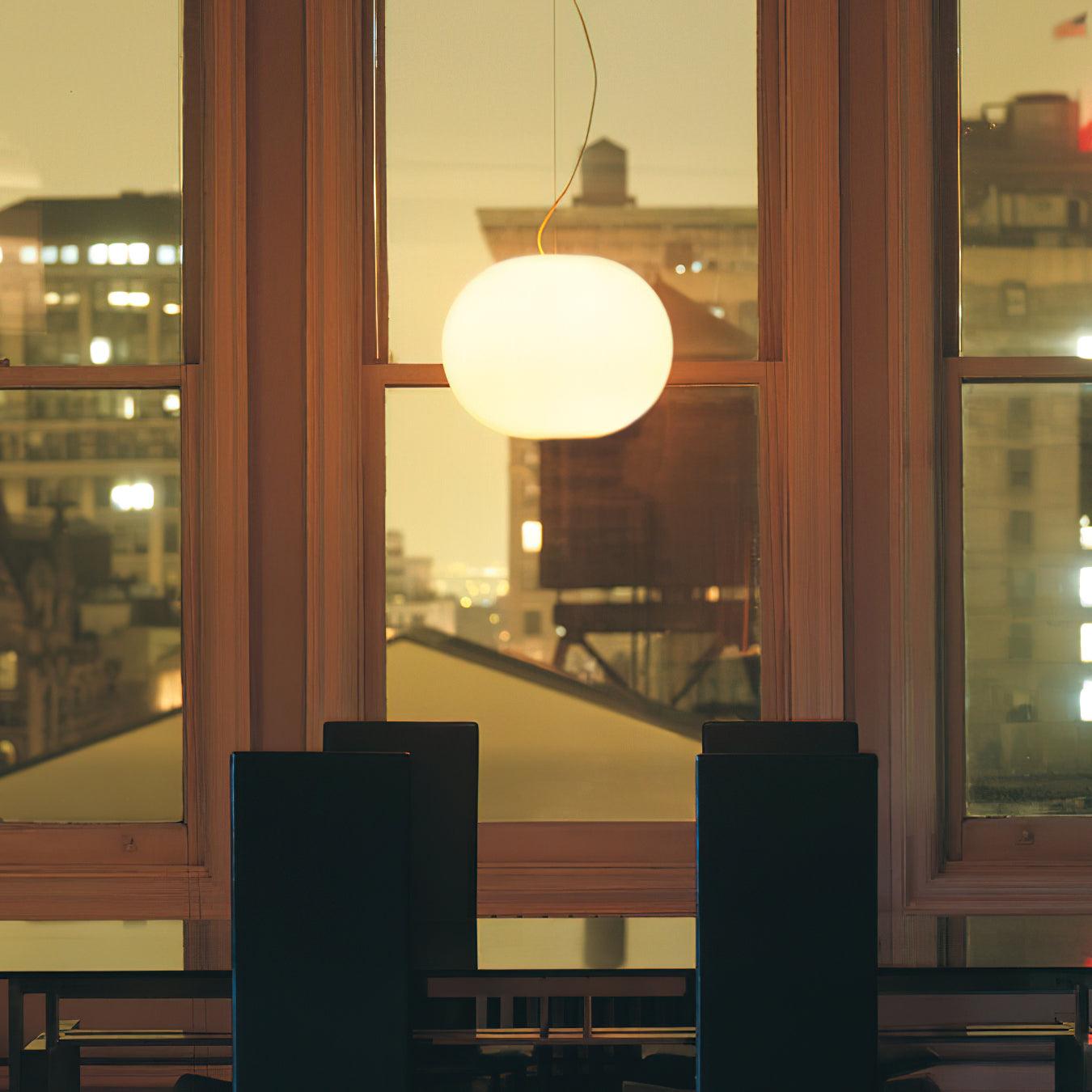 Opivio White Globe Pendant Light - Lamp Copper