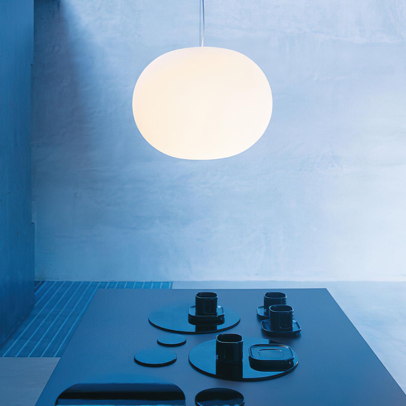 Opivio White Globe Pendant Light - Lamp Copper