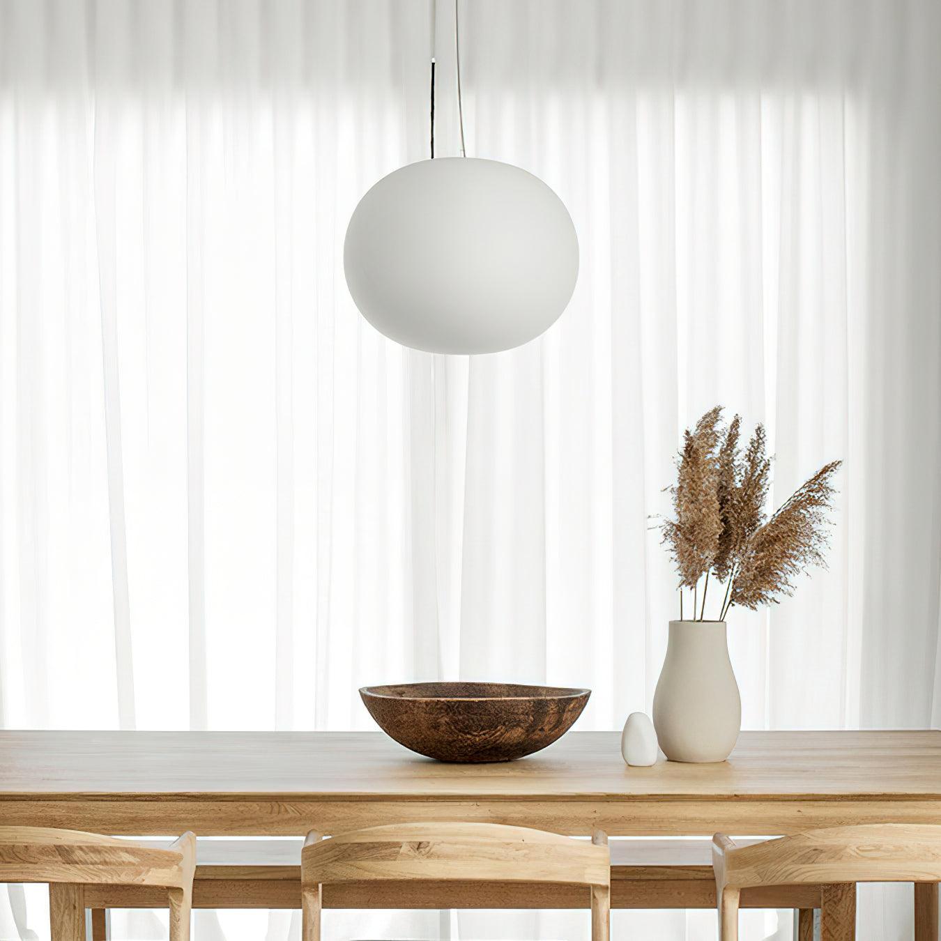 Opivio White Globe Pendant Light - Lamp Copper