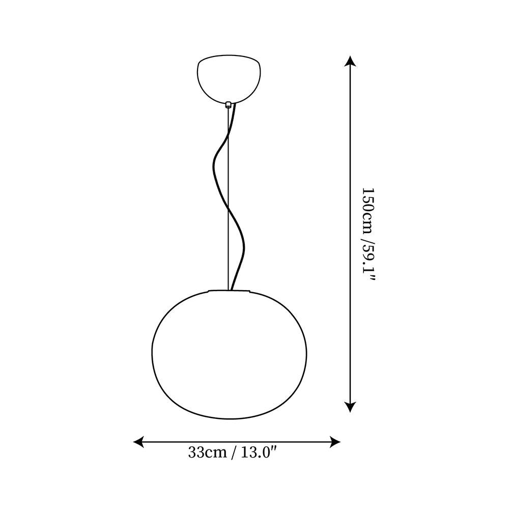Opivio White Globe Pendant Light - Lamp Copper