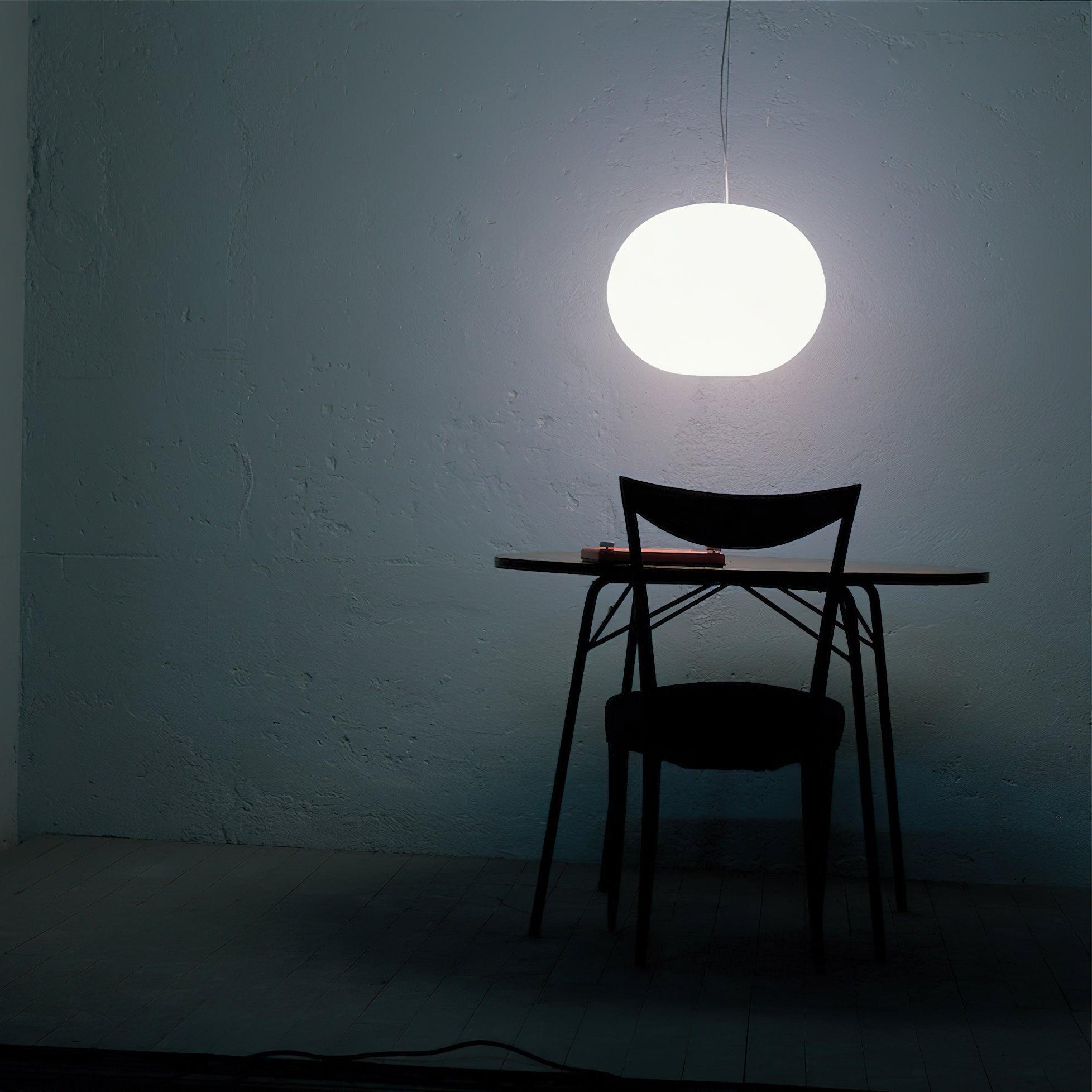 Opivio White Globe Pendant Light - Lamp Copper