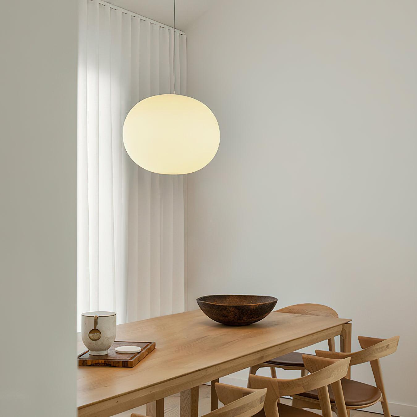 Opivio White Globe Pendant Light - Lamp Copper