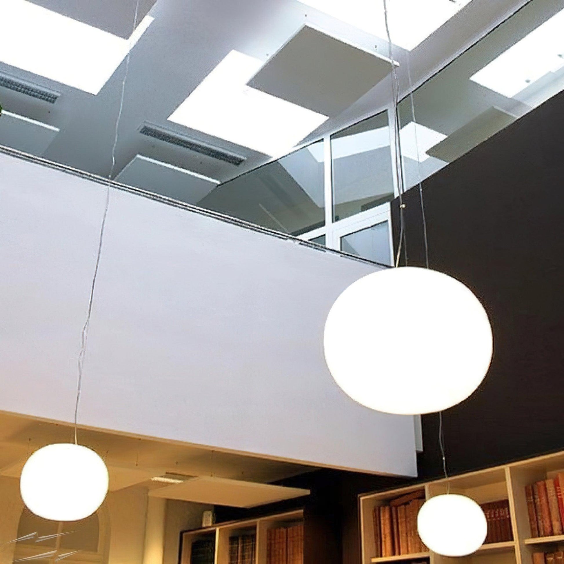 Opivio White Globe Pendant Light - Lamp Copper