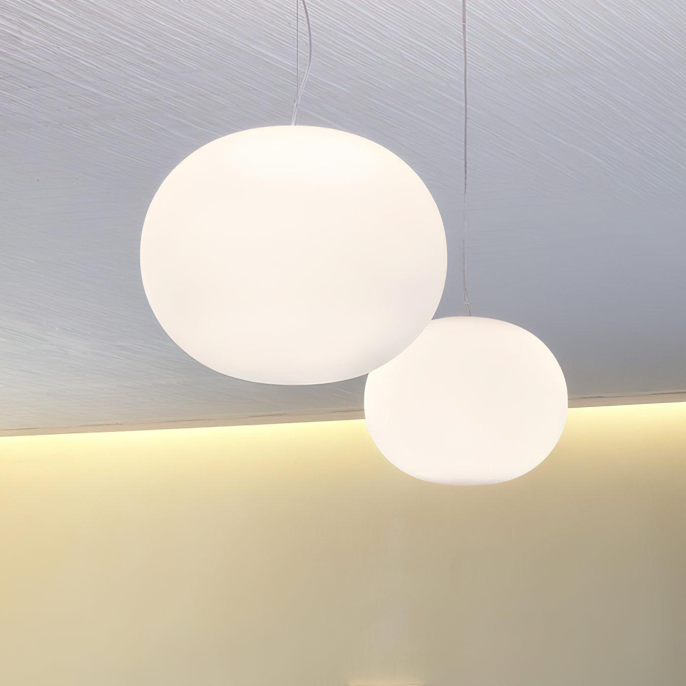 Opivio White Globe Pendant Light - Lamp Copper