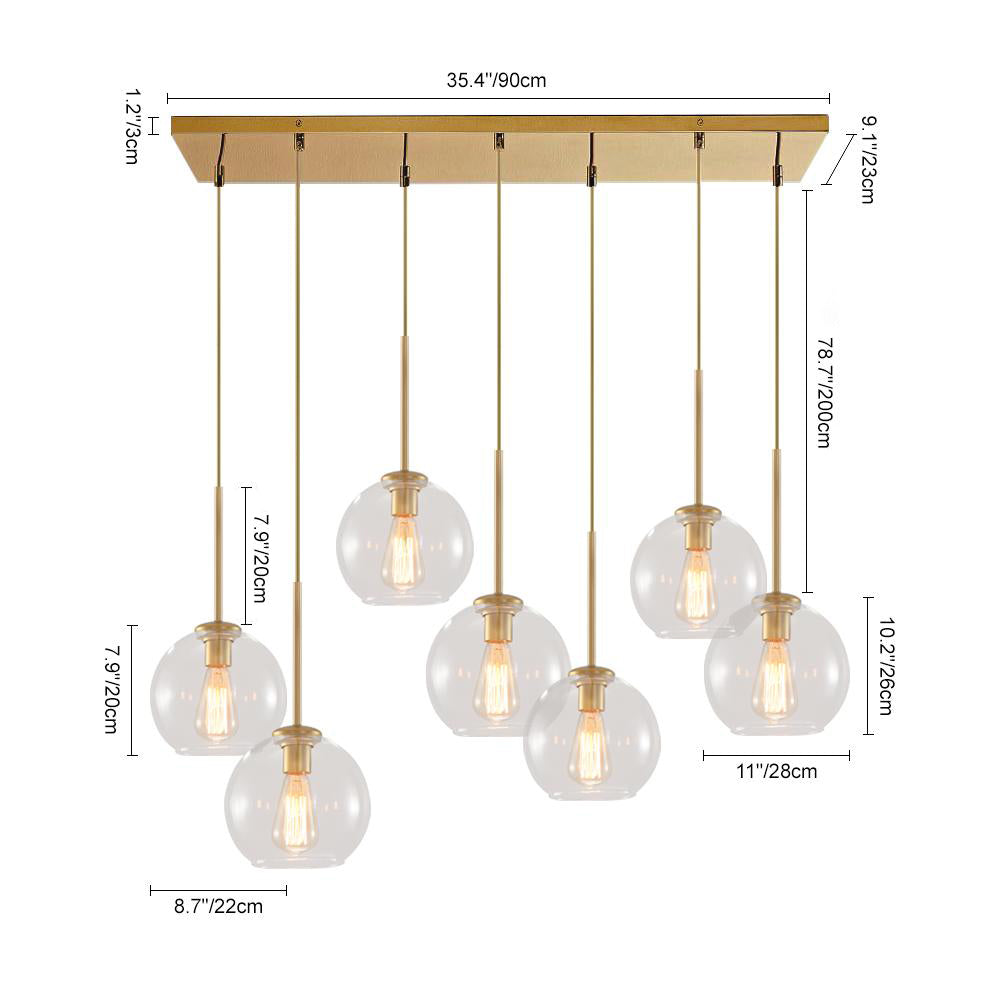 Zorunn Modern Metal Pendant Light - Lamp Copper