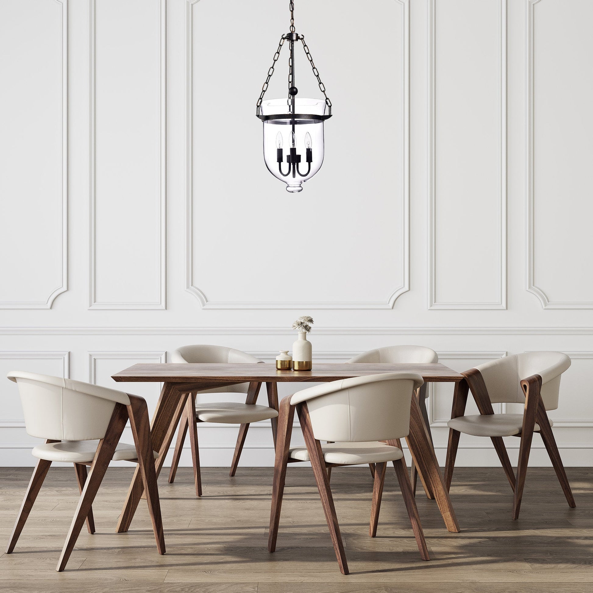 Avshaora Vintage Industrial Metal Glass Pendant Light - Lamp Copper
