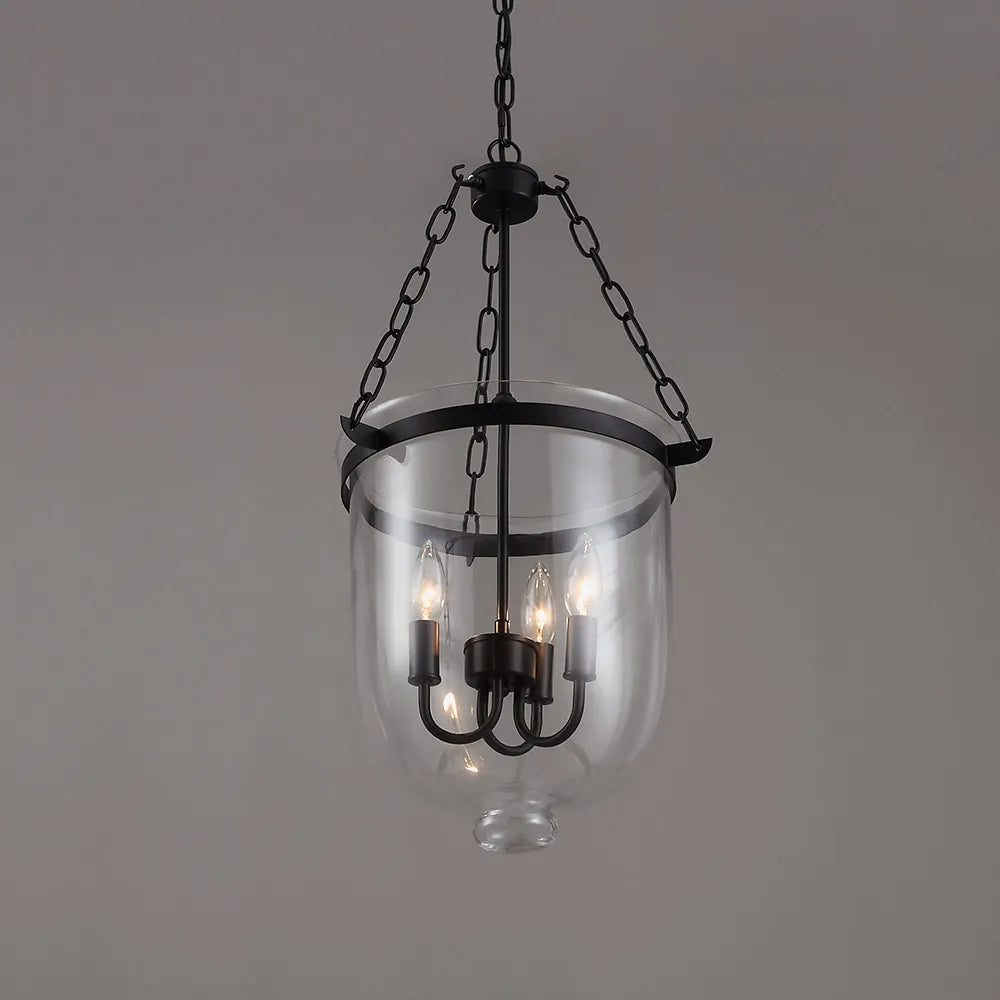 Avshaora Vintage Industrial Metal Glass Pendant Light - Lamp Copper